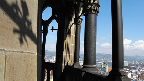 Blick über Linz vom Dom aus