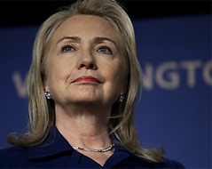 Hillary Clinton bei der Präsentation des Berichts der US-Regierung zur Religionsfreiheit