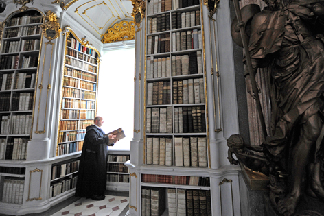 Die Klosterbibliothek des Benediktinerstifts in Admont