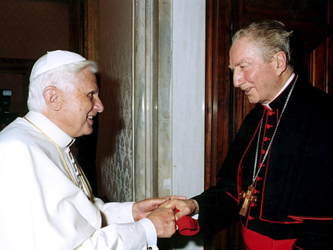 Papst Benedikt XVI. und Kardinal Carlo Maria Martini
