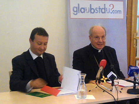 Kardinal Christoph Schönborn bei der Pressekonferenz zum Hirtenwort
