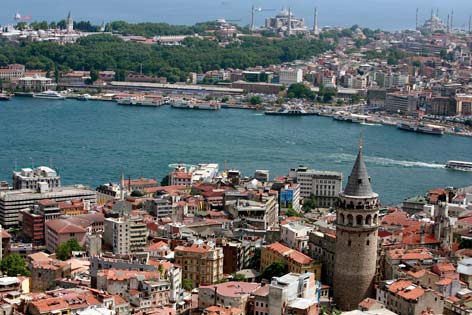 Ausschnitt der Stadt Istanbul
