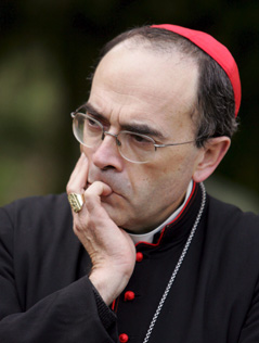 Der französische Kardinal Philippe Barbarin, Erzbischof von Lyon