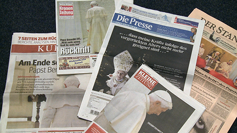 Pressestimmen Papstrücktritt
