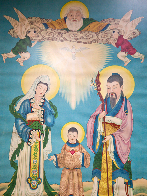 Gemälde im jesuitischen  St.-Joseph-Seminar in Macau, China
