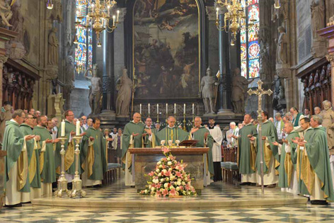 Festmesse zum 450-jährigen Jubiläum der Jesuiten in Österreich