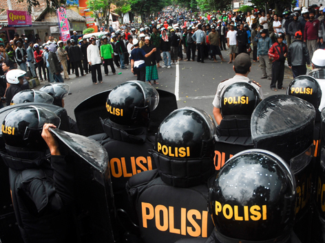 Demonstration radikaler Muslime in Jakarta