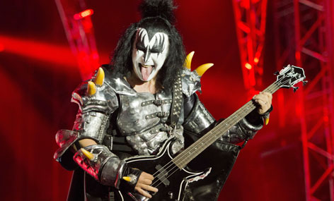 Kiss-Rocker Gene Simmons auf der Bühne