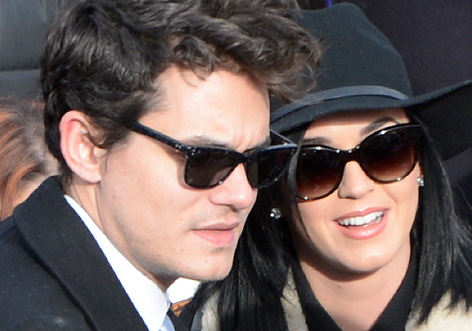 John Mayer und Katy Perry mit dunklen Sonnenbrillen