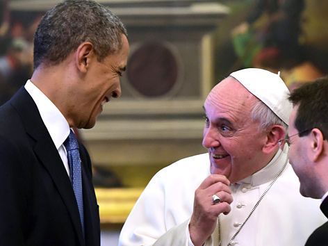 US-Präsident Barack Obama zu Besuch bei Papst Franziskus