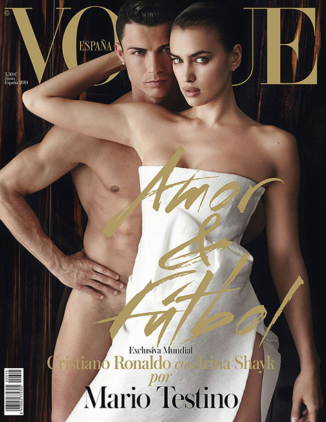 Cristiano Ronaldo und Irina Shayk auf dem Cover der "Vogue"