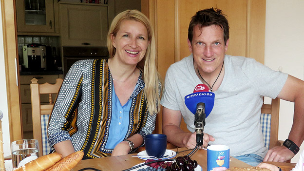 Andreas Herzog beim Frühstück mit Claudia Stöckl
