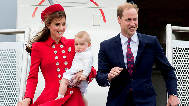 Prinz George und seine Eltern Herzogin Catherine und Prinz William