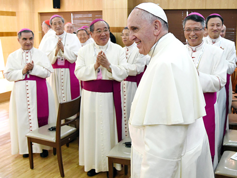 Papst Franziskus trifft Südkoreas Bischöfe