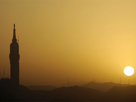 Turm der Großen Moschee in Mekka