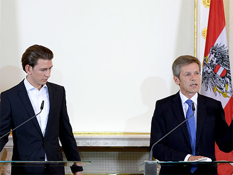 Kanzleramtsminister Josef Ostermayer und Außenminister Sebastian Kurz