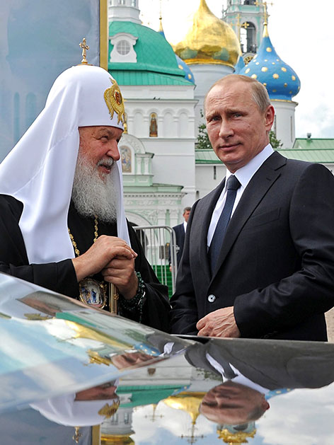 Patriach Kyrill I. und Präsident Wladimir Putin