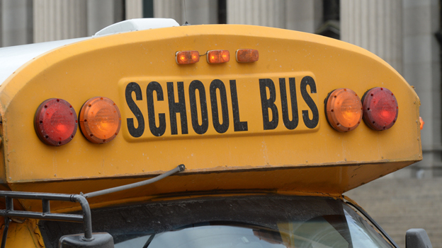 Ein voller Schulbus in New York