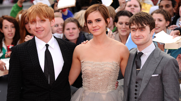 Rupert Grint, Emma Watson und Daniel Radcliffe bei der Premiere von 'Harry Potter und die Heiligtümer des Todes: Teil 2' in London