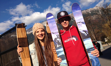Maria Wibmer und Daniel Neurer von XQZT-Skis
