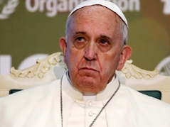 Papst Franziskus bei der UNO-Ernährungskonferenz in Rom 2014