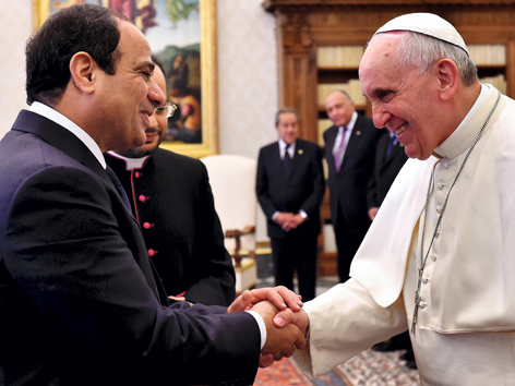 Papst Franziskus empfängt Ägyptens Präsident Abdel Fattah al-Sisi