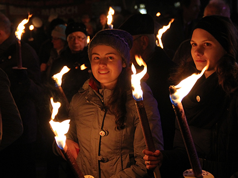Solidaritätsmarsch für verfolgte Christen in Wien. 10. Dezember 2014