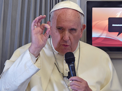 Papst Franziskus erklärt die Grenzen der Meinungsfreiheit