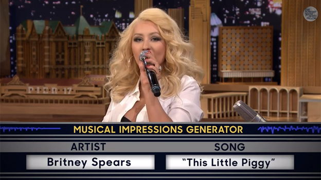 Christina Aguilera imitiert Britney Spears bei Jimmy Fallon