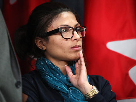 Ensaf Haidar, Ehefrau des saudischen Bloggers Raif Badawi