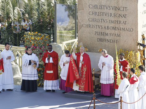 Papst Palmsonntagsmesse
