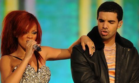 Rihanna und Drake auf der Bühne