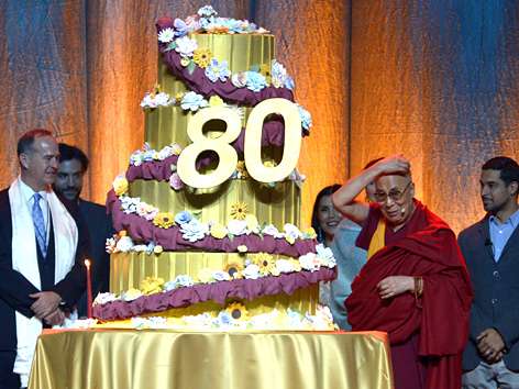 Dalai Lama feiert 80. Geburtstag in Kalifornien