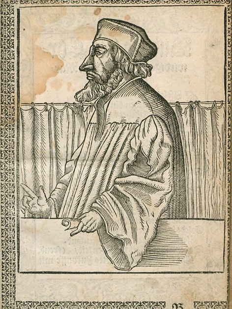 Bildnis Jan Hus 1562 von Johann Agricola, (gest. 1590)