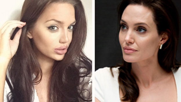 Schottin sieht Angelina Jolie zum verwechseln ähnlich.