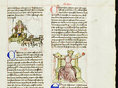 Sternbilder in einer astronomische Handschrift aus der Bibliothek des Klosterneuburger Propstes Georg Muestinger (1418-1442)