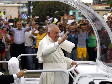 Papst Begrüßung Kuba