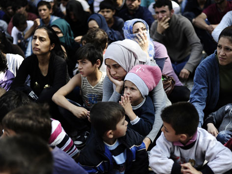 Flüchtlinge an der türkisch/bulgarisch/griechischen Grenze