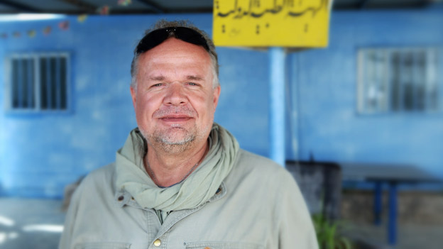 Kilian Kleinschmidt im Flüchtlingslager in Jordanien