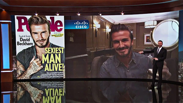 Jimmy Kimmel verkündet David Beckham als "Sexiest Man Alive"