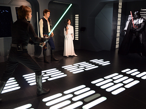 "Star Wars"-Protagonisten als Wachsfiguren im Berliner Madame-Tussaud's-Wachsfigurenkabinett