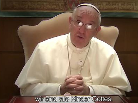 1. Videobotschaft des Papstes