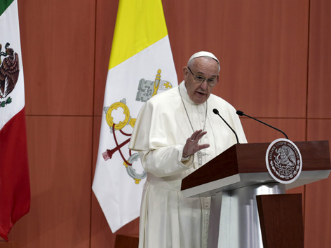 Papst Rede Präsidentenpalast Mexiko