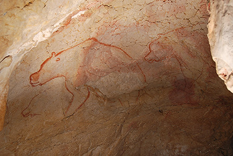 Höhlenmalerei in Chauvet-Grotte zeigt drei Bären