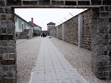 Mauer der KZ-Gedenkstätte Mauthausen
