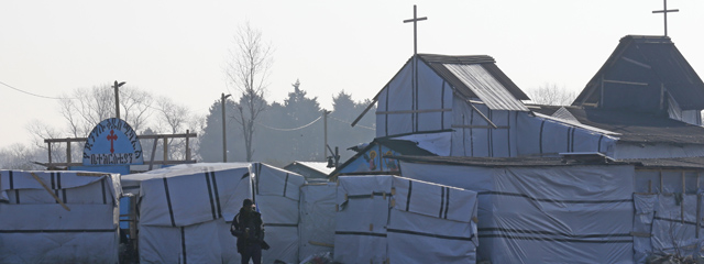 Kirche in khristlichem Flüchtlingslager