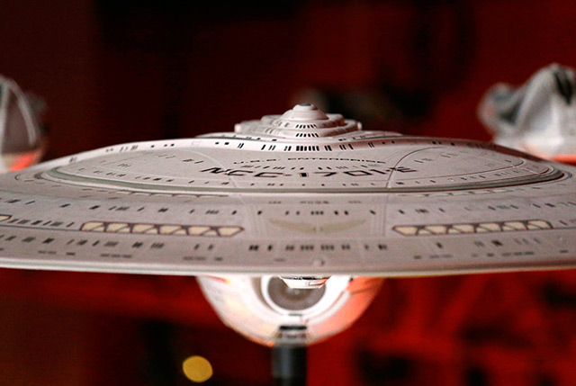 Modell der USS Enterprise, die Ende der 1980er Jahre zum Einsatz kam