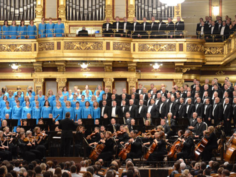 Der Mormonen-Chor im Wiener Musikvereinssaal