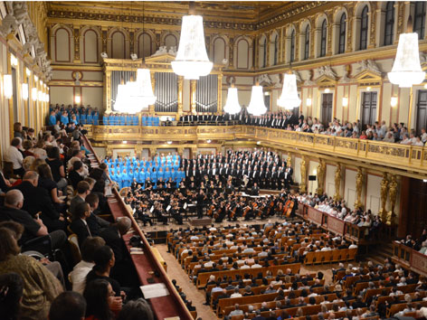 Der Mormonen-Chor im Wiener Musikvereinssaal
