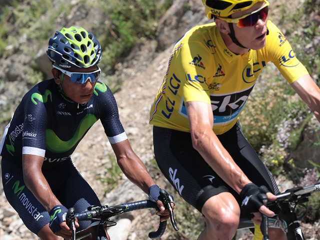 Nairo Quintana und Christopher Froome, die beiden Favoriten der Tour de France 2016